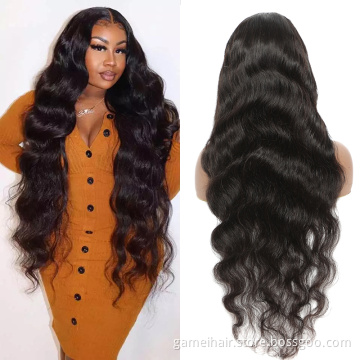 Body Wave Unprocessed Brazilian Virgin Human Hair Hd Full Lace Front Wig For Women Cheap Transparent Lace Frontal Closure Wig